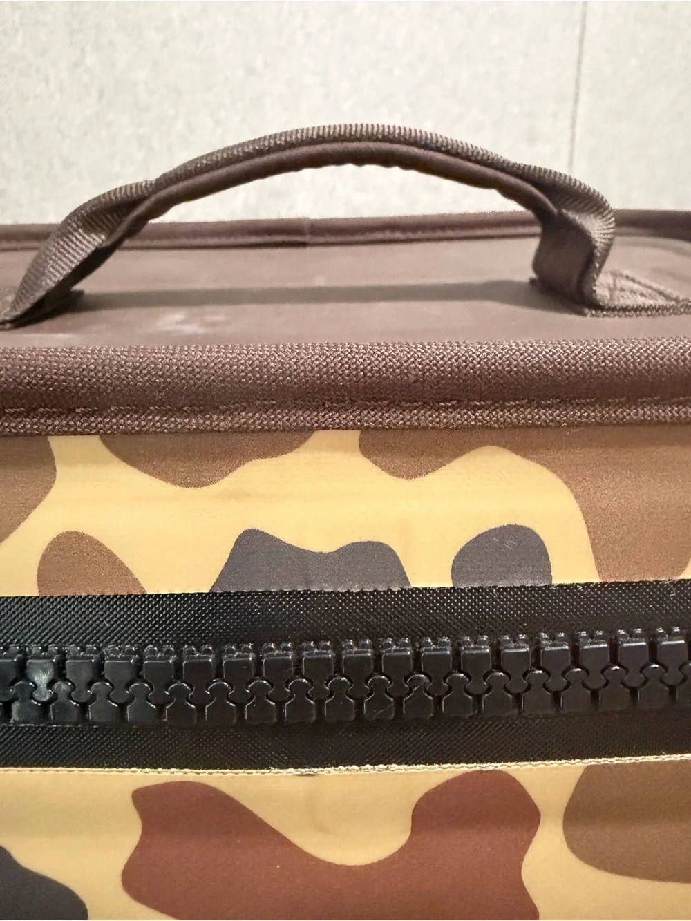 Yeti Camo Duffel Bag in Brown and Tan